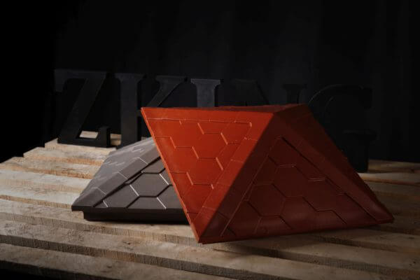 Колпак Zking Эверест Красный на столб 1.5х1.5 кирпича (390х390мм) в Гатчине фото