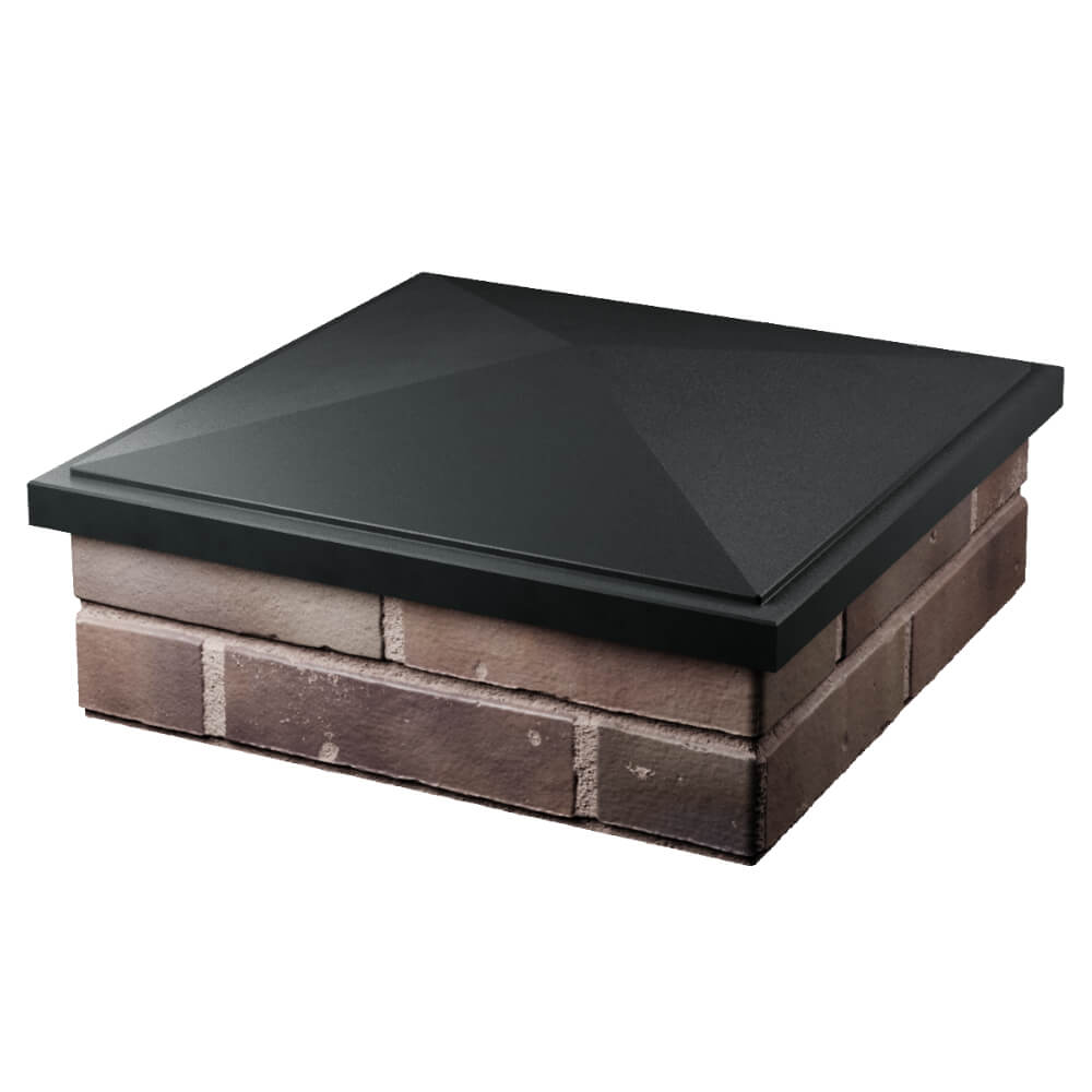 Колпак Zking БонаМоно Черный на столб 2х2 кирпича (515х515, 530х530мм) в Гатчине фото