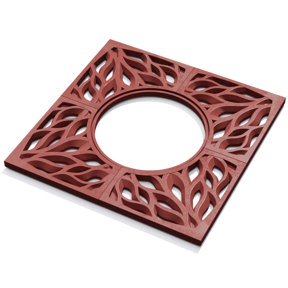 Приствольная решетка для дерева ZKING CRUST 1.2х1.2м Красная в Гатчине фото