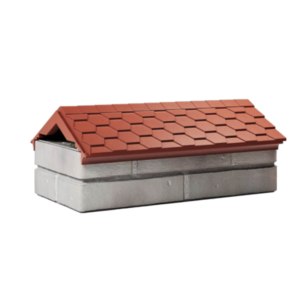 Парапет Zking Эверест Красный с посадкой на 1 кирпич (200/225/255мм) Гатчина фото