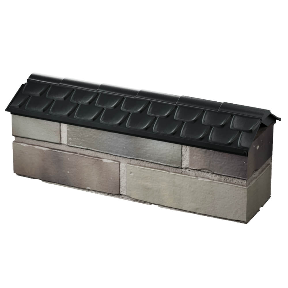 Парапет Zking Эльбрус Черный с посадкой на 0.5 кирпича (130мм) в Гатчине фото