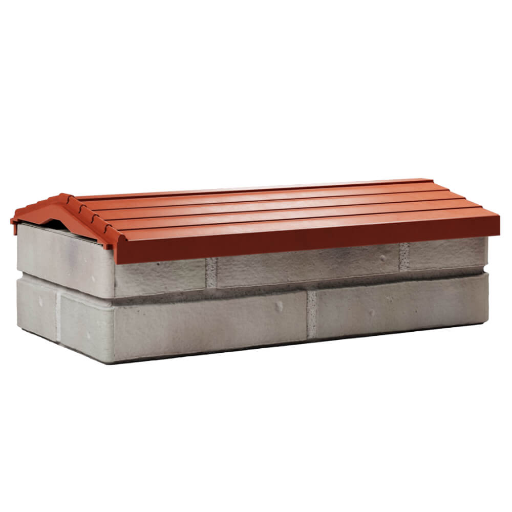 Парапет Zking Бона ХайТек Красный с посадкой на 1 кирпич (200/225/255мм) Гатчина фото