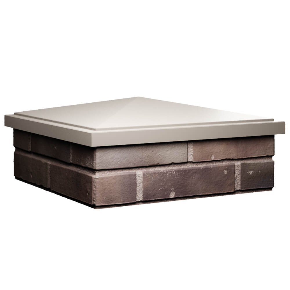 Колпак Zking БонаМоно Бежевый на столб 2х2 кирпича (515х515, 530х530мм) в Гатчине фото