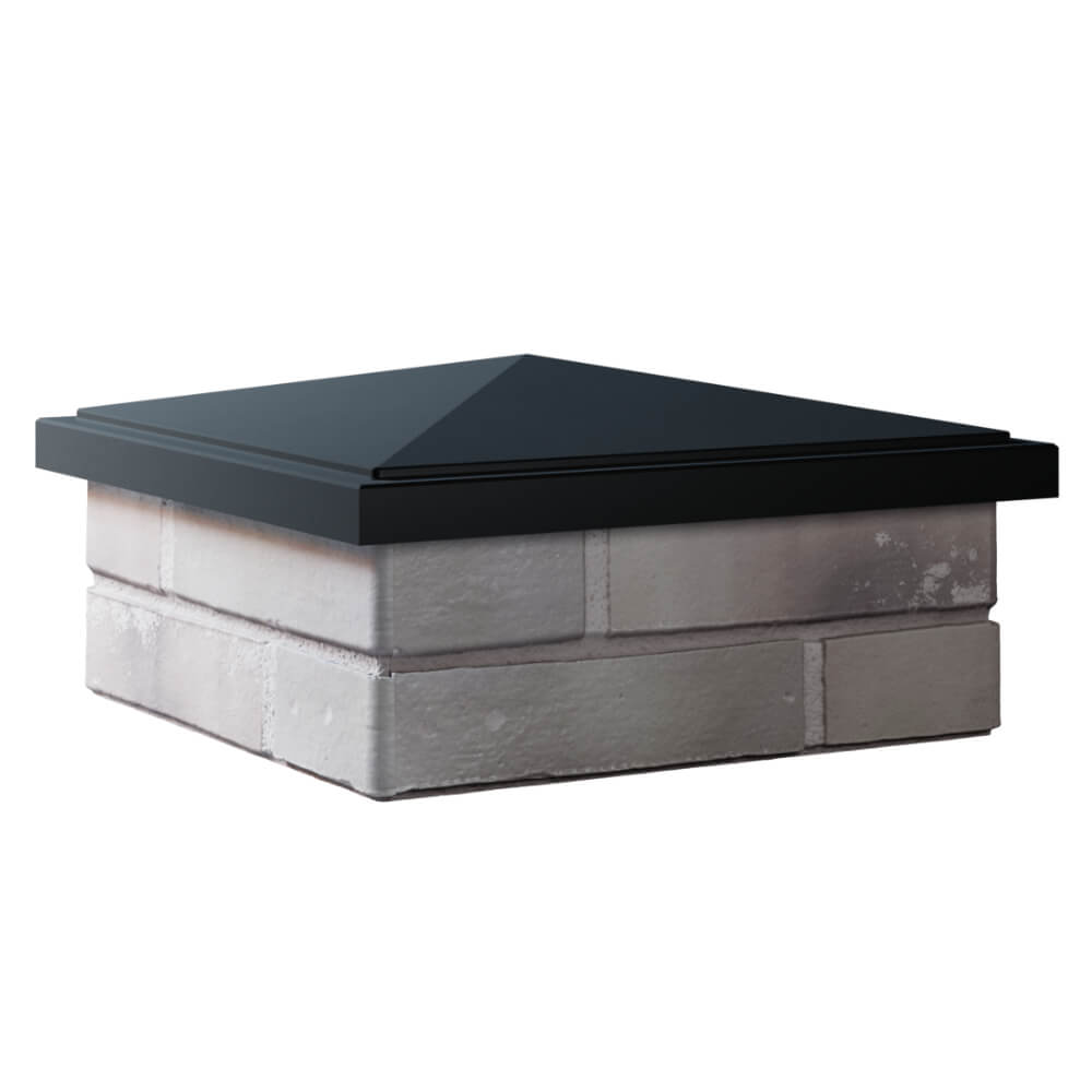 Колпак Zking БонаМоно Черный на столб 1.5х1.5 кирпича (385х385, 400х400мм) в Гатчине фото