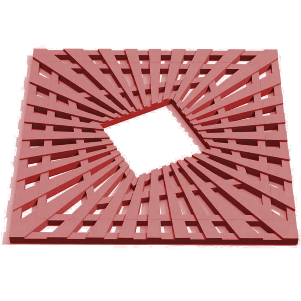 Приствольная решетка для дерева ZKING ATMOSPHERE 1.2х1.2м Красная Гатчина фото