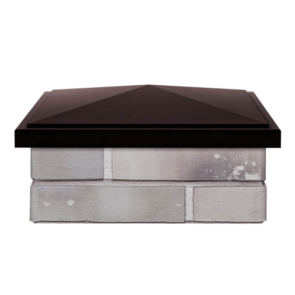 Колпак Zking БонаМоно Коричневый на столб 1.5х1.5 кирпича (385х385, 400х400мм) Гатчина фото