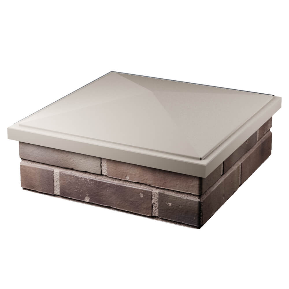 Колпак Zking БонаМоно Бежевый на столб 2х2 кирпича (515х515, 530х530мм) в Гатчине фото