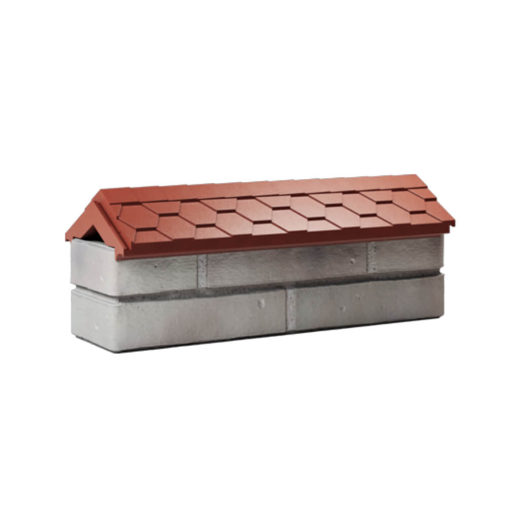 Парапет Zking Эверест Красный с посадкой на 0.5 кирпича (130мм) Гатчина фото