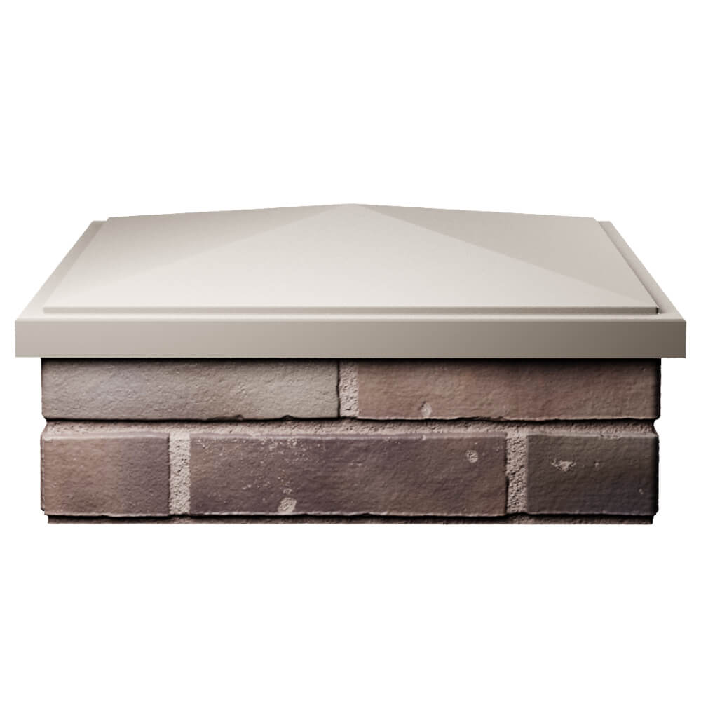 Колпак Zking БонаМоно Бежевый на столб 2х2 кирпича (515х515, 530х530мм) Гатчина фото