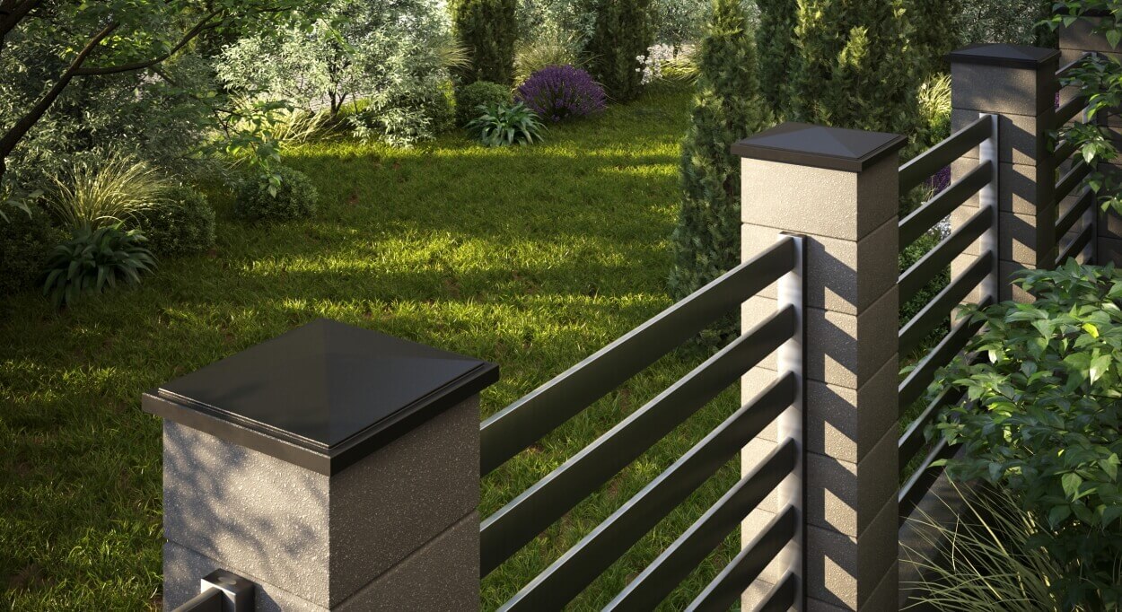 Колпак Zking БонаМоно Коричневый на столб 1.5х1.5 кирпича (385х385, 400х400мм) в Гатчине фото