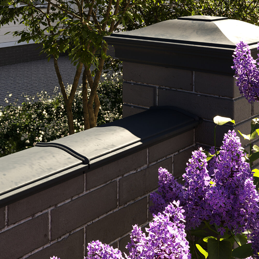 Парапет Zking Монблан Черный посадка на 0.5 кирпича (130мм) в Гатчине фото