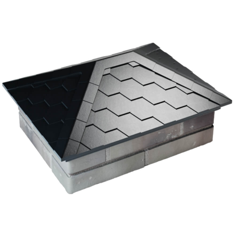 Колпак Zking Эверест Черный на столб 2х1.5 кирпича (520х390мм) Гатчина фото