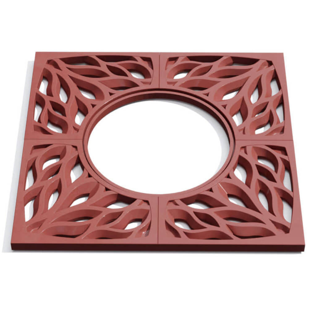 Приствольная решетка для дерева ZKING CRUST 1.2х1.2м Красная Гатчина фото