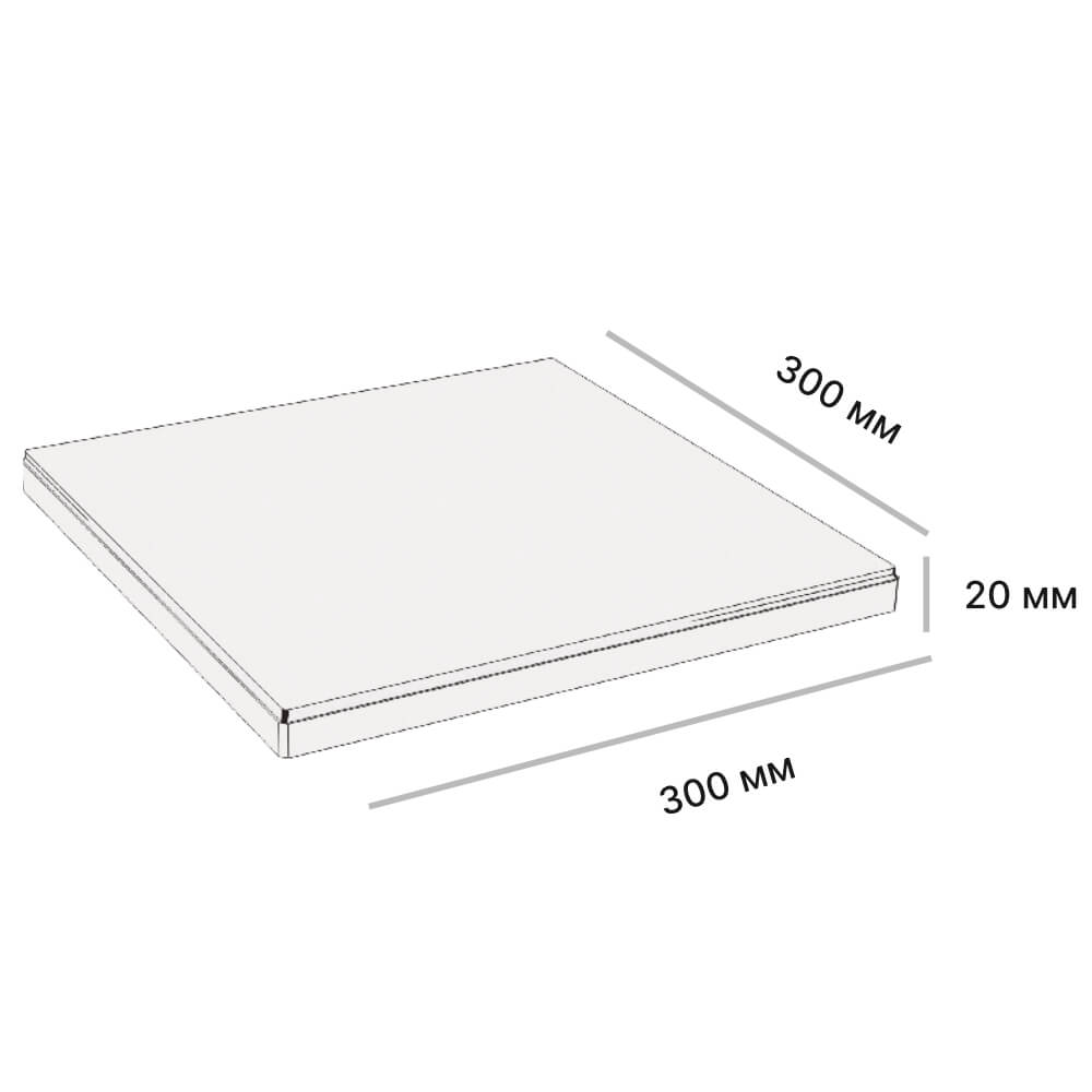 Плитка рядовая Verona 300х300х20мм Мраморный