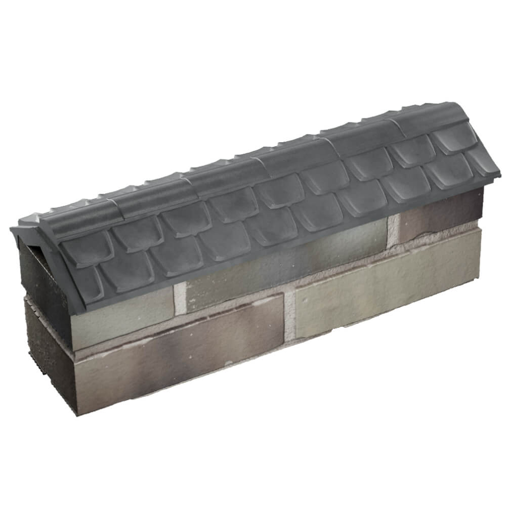 Парапет Zking Эльбрус Серый с посадкой на 0.5 кирпича (130мм) в Гатчине фото