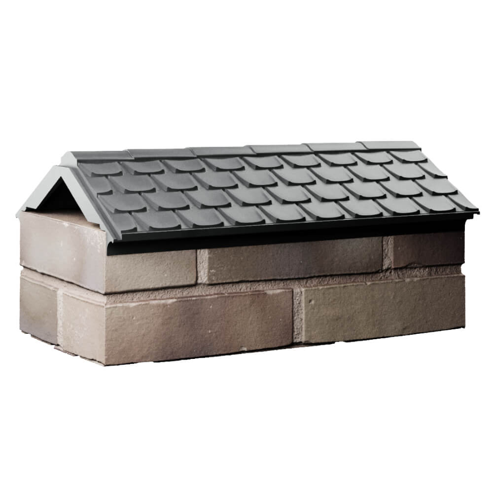 Парапет Zking Эльбрус Серый с посадкой на 1 кирпич (255мм) Гатчина фото