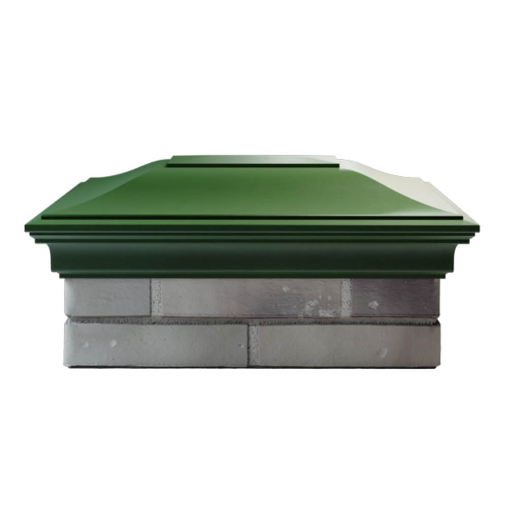 Колпак Zking Монблан Зеленый на столб 2х1.5 кирпича (515х385мм) в Гатчине фото