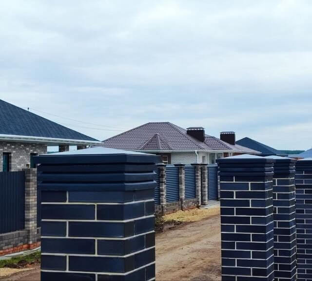 Колпак Zking Бона ХайТек Серый на столб 1.5х1.5 кирпича (385х385мм) в Гатчине фото