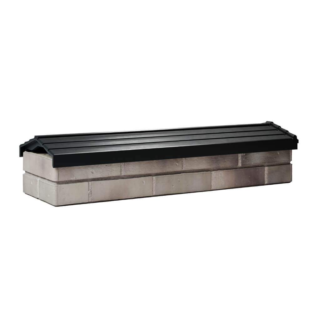 Парапет Zking Бона ХайТек Черный посадка на 0.5 кирпича (130мм) Гатчина фото