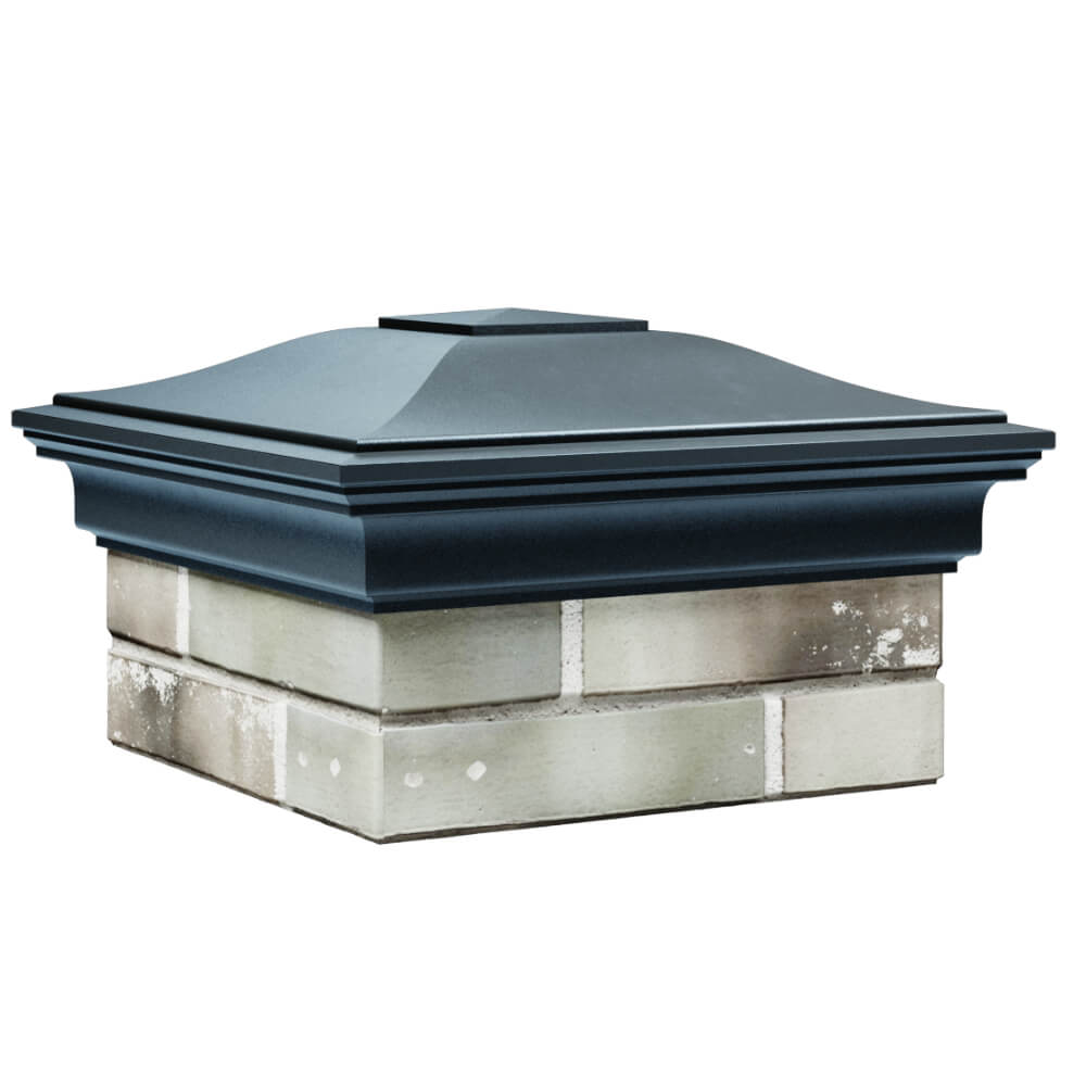 Колпак Zking Монблан Серый на столб 1.5х1.5 кирпича (385х385мм) в Гатчине фото