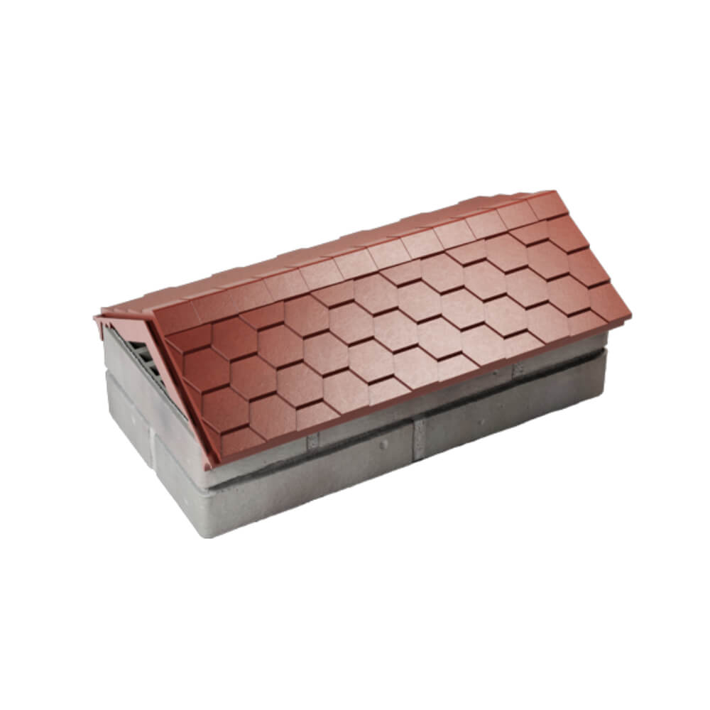 Парапет Zking Эверест Красный с посадкой на 1 кирпич (200/225/255мм) в Гатчине фото