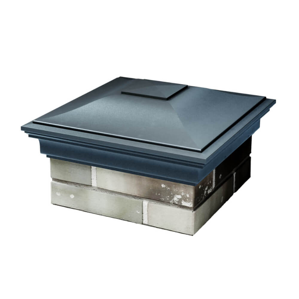 Колпак Zking Монблан Серый на столб 1.5х1.5 еврокирпича 0.7НФ (355х355мм) в Гатчине фото