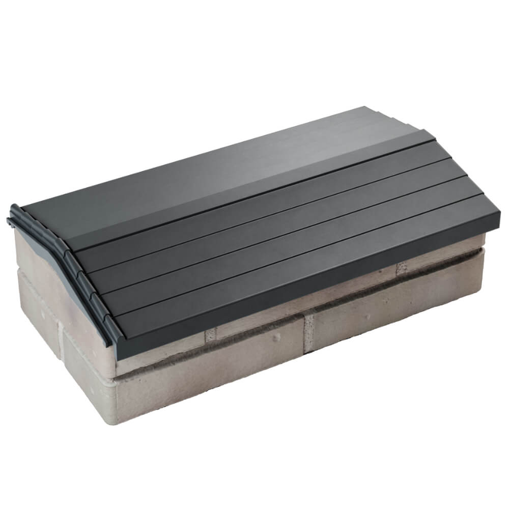 Парапет Zking Бона ХайТек Серый с посадкой на 1 кирпич (200/225/255мм) в Гатчине фото