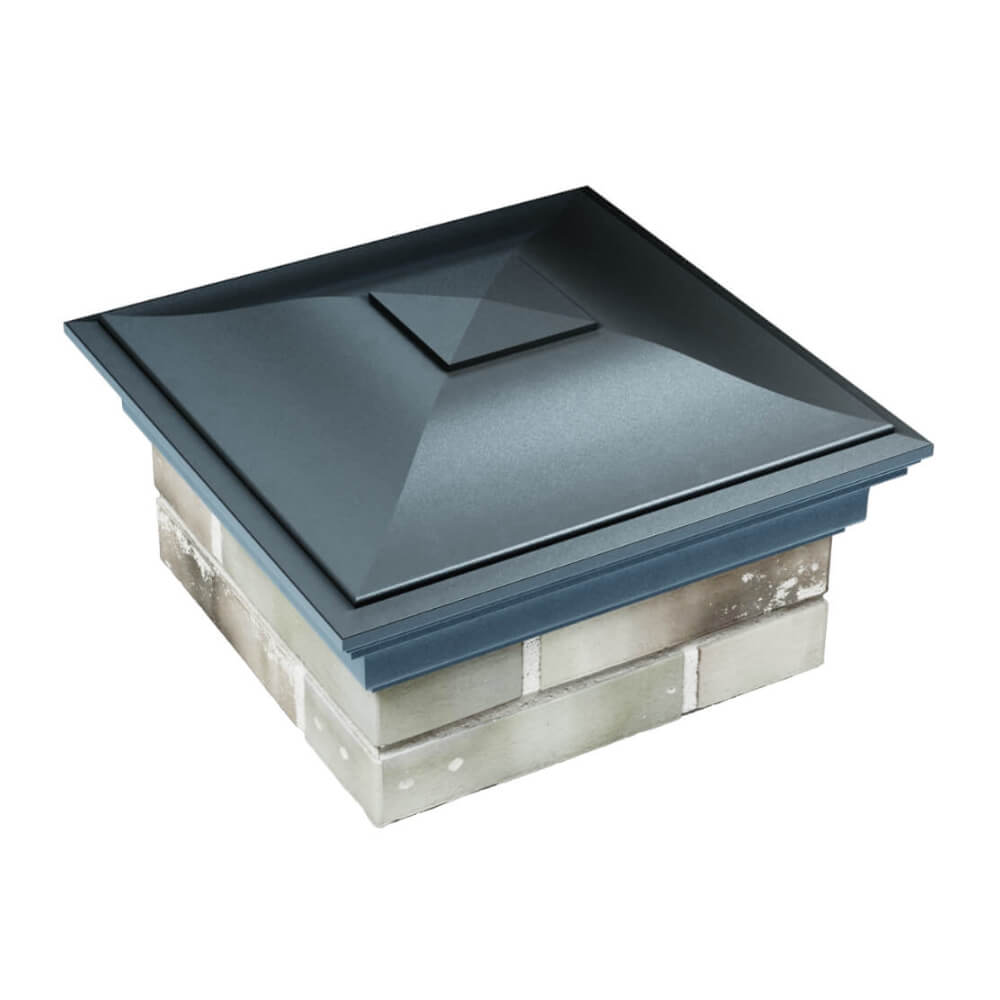 Колпак Zking Монблан Серый на столб 1.5х1.5 еврокирпича 0.7НФ (355х355мм) в Гатчине фото