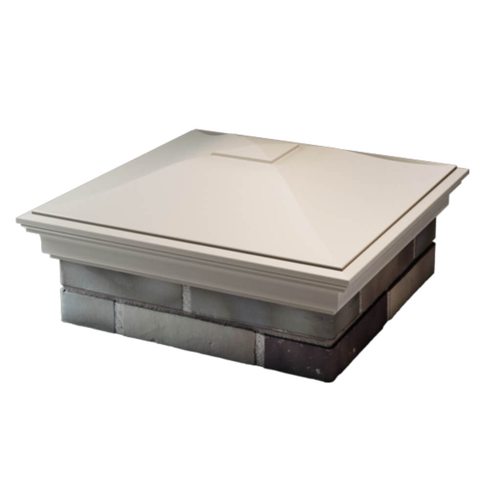 Колпак Zking Монблан Бежевый на столб 2х2 кирпича (515х515мм) в Гатчине фото