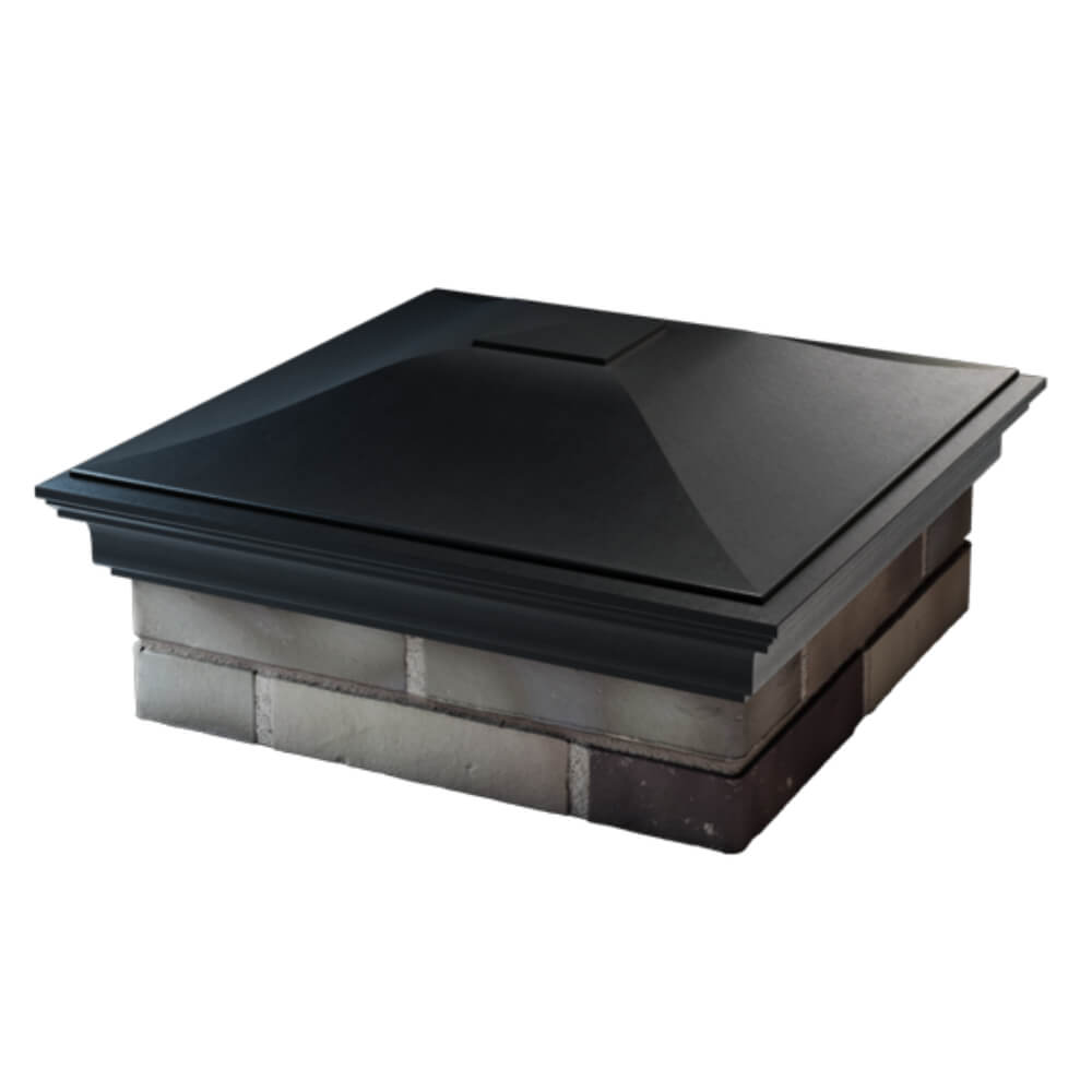 Колпак Zking Монблан Черный на столб 2х2 кирпича (515х515мм) в Гатчине фото