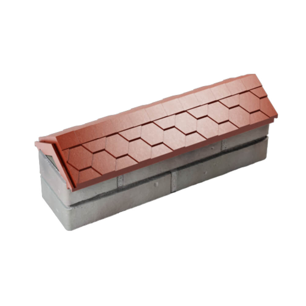 Парапет Zking Эверест Красный с посадкой на 0.5 кирпича (130мм) в Гатчине фото