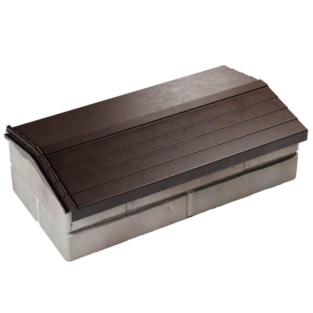 Парапет Zking Бона ХайТек Коричневый с посадкой на 1 кирпич (200/225/255мм) в Гатчине фото