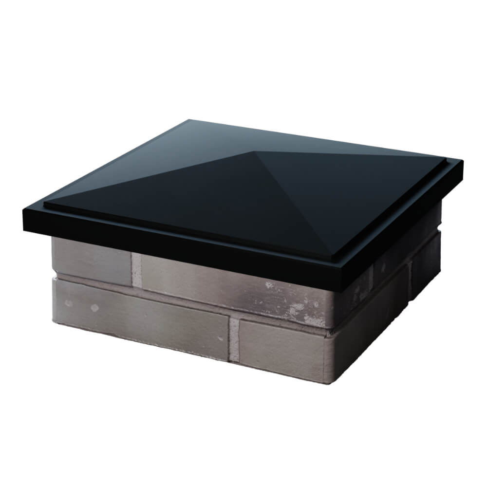 Колпак Zking БонаМоно Черный на столб 1.5х1.5 кирпича (385х385, 400х400мм) в Гатчине фото