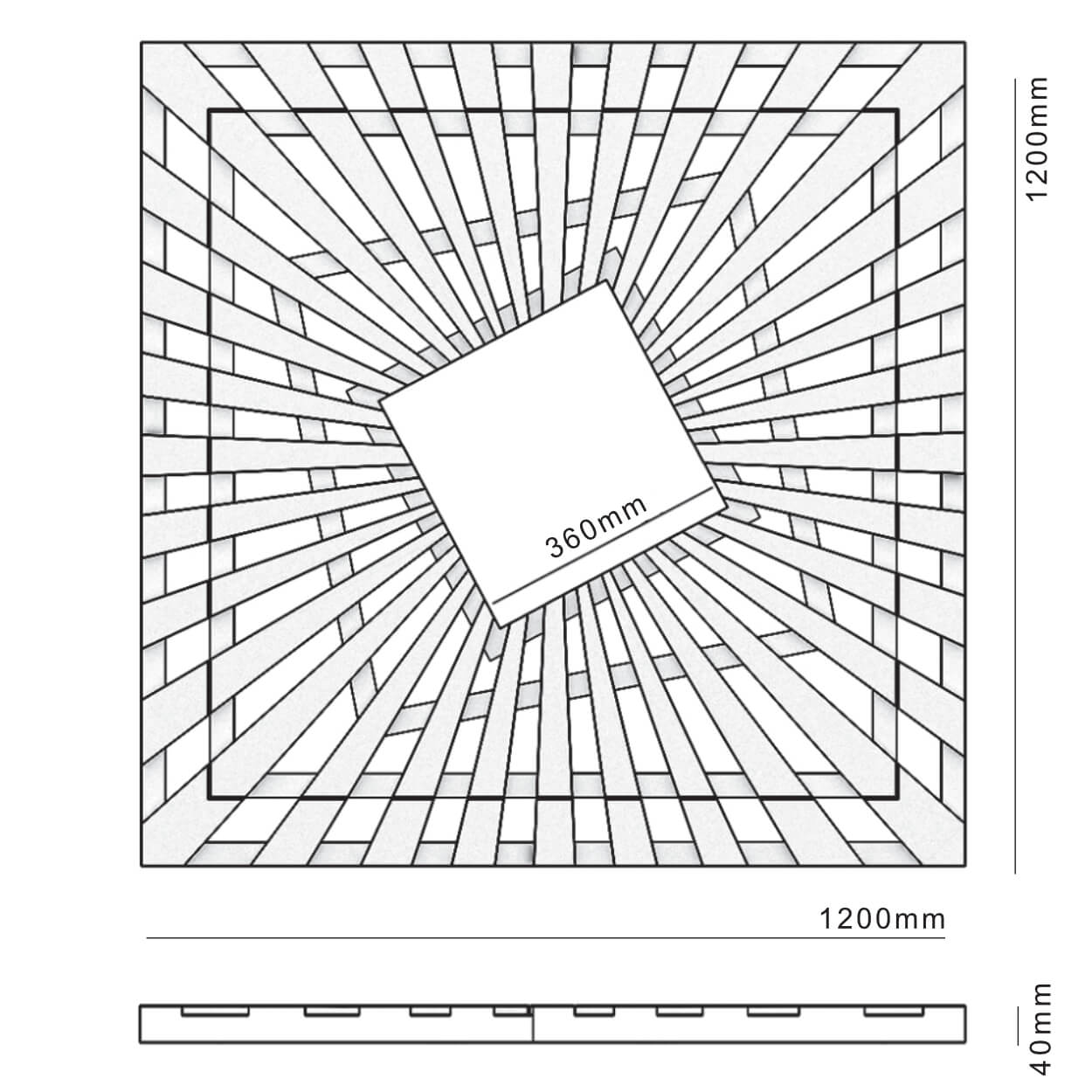 Приствольная решетка для дерева ZKING ATMOSPHERE 1.2х1.2м Черная в Гатчине фото