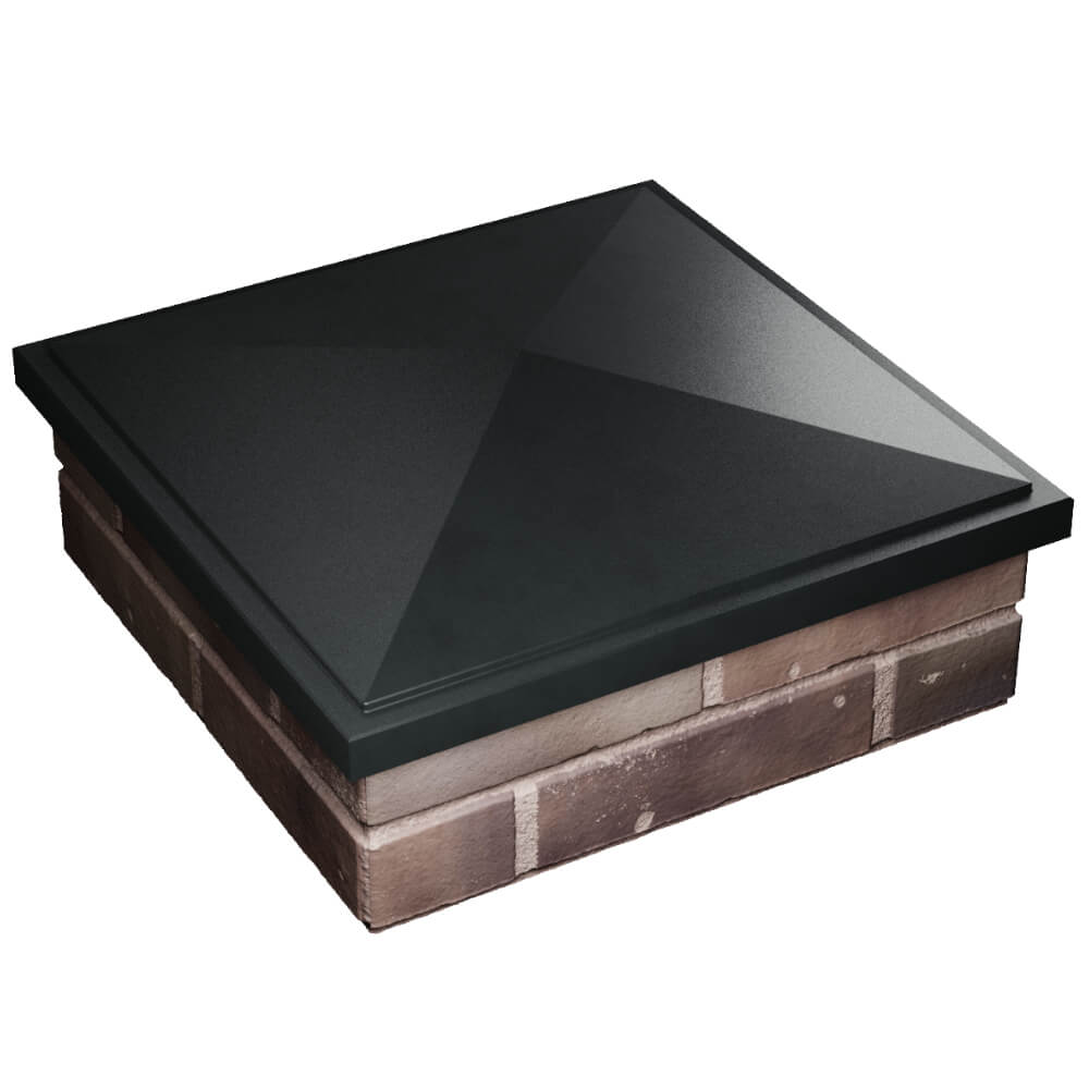 Колпак Zking БонаМоно Черный на столб 2х2 кирпича (515х515, 530х530мм) в Гатчине фото