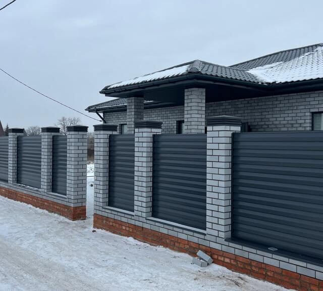 Колпак Zking Бона ХайТек Серый на столб 1.5х1.5 кирпича (385х385мм) в Гатчине фото