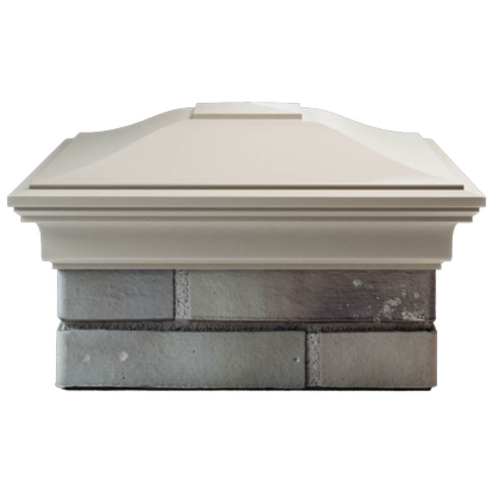 Колпак Zking Монблан Бежевый на столб 1.5х1.5 кирпича (385х385мм) Гатчина фото