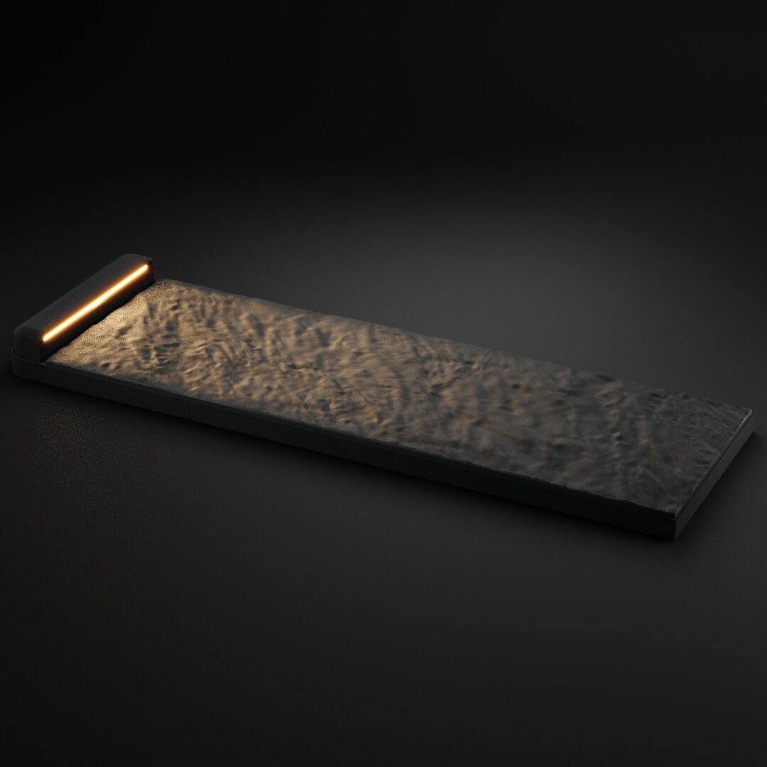 LED Светильник для шаговой плиты STONE Графитовый Серый 330х75х98мм в Гатчине фото