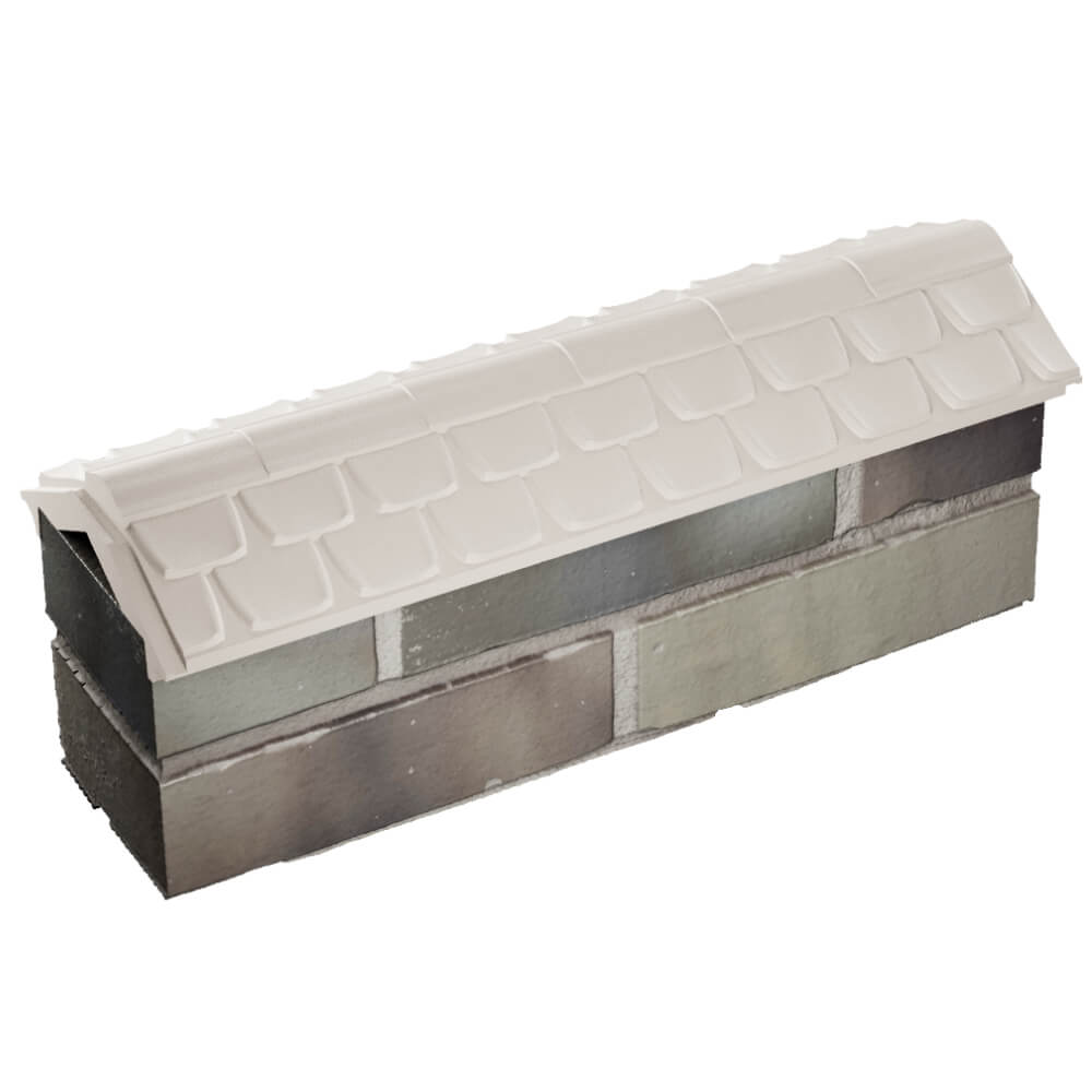 Парапет Zking Эльбрус Бежевый с посадкой на 0.5 кирпича (130мм) в Гатчине фото