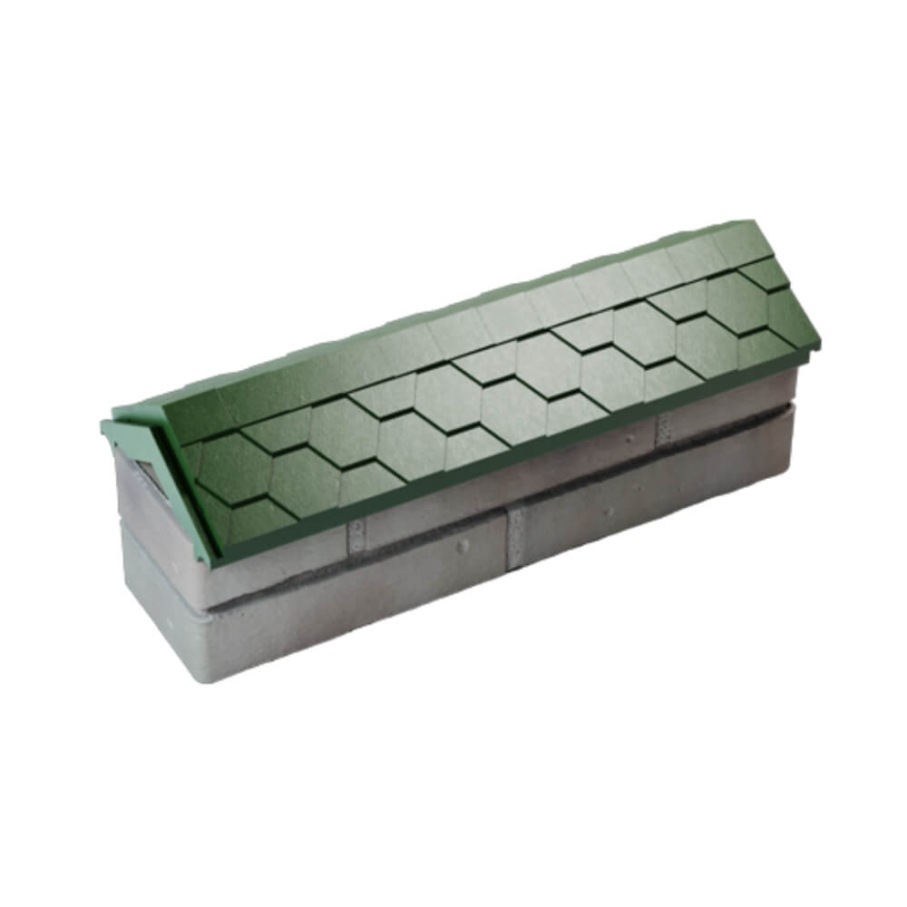 Парапет Zking Эверест Зеленый с посадкой на 0.5 кирпича (130мм) в Гатчине фото