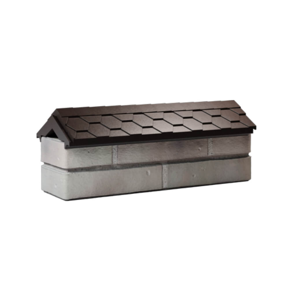 Парапет Zking Эверест Коричневый с посадкой на 0.5 кирпича (130мм) Гатчина фото