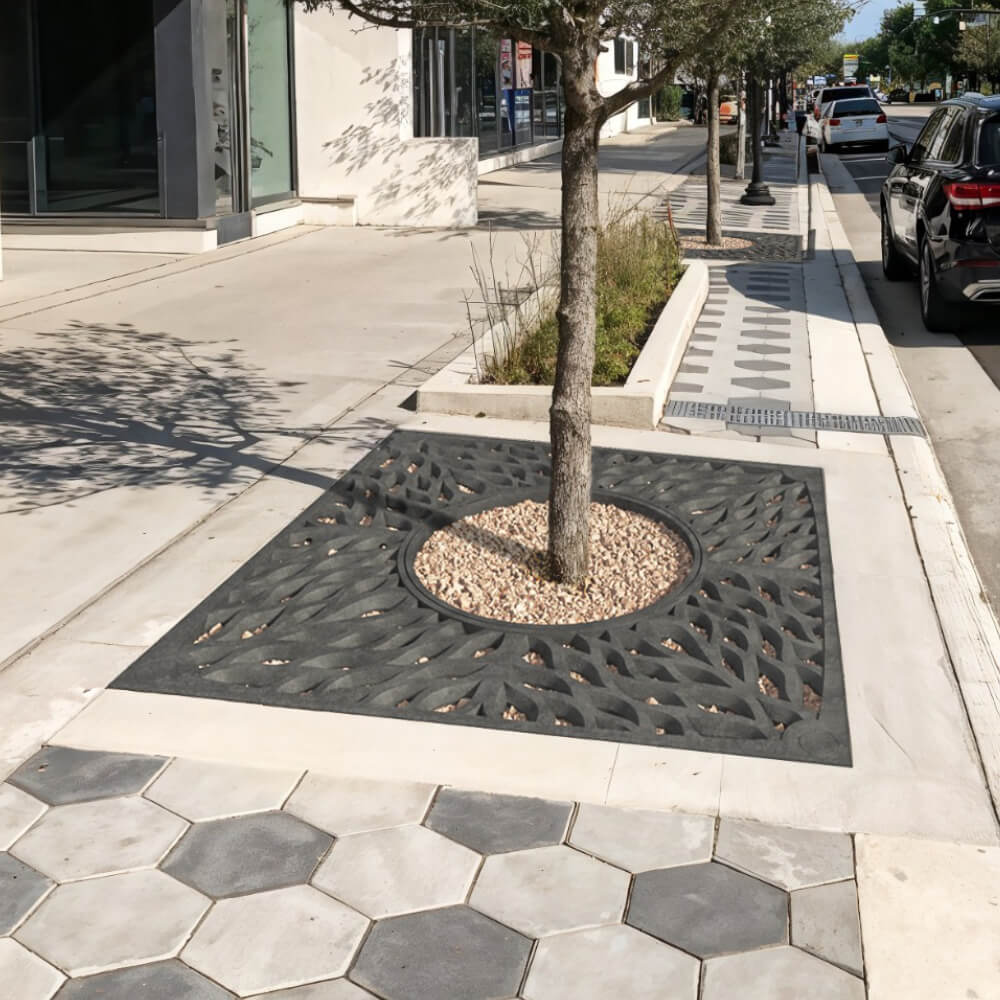 Приствольная решетка для дерева ZKING CRUST 2х2м Черная в Гатчине фото