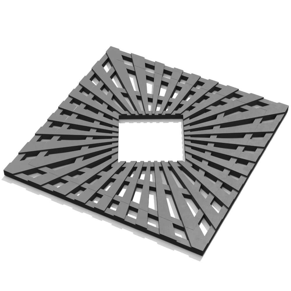 Приствольная решетка для дерева ZKING ATMOSPHERE 1.2х1.2м Серая в Гатчине фото