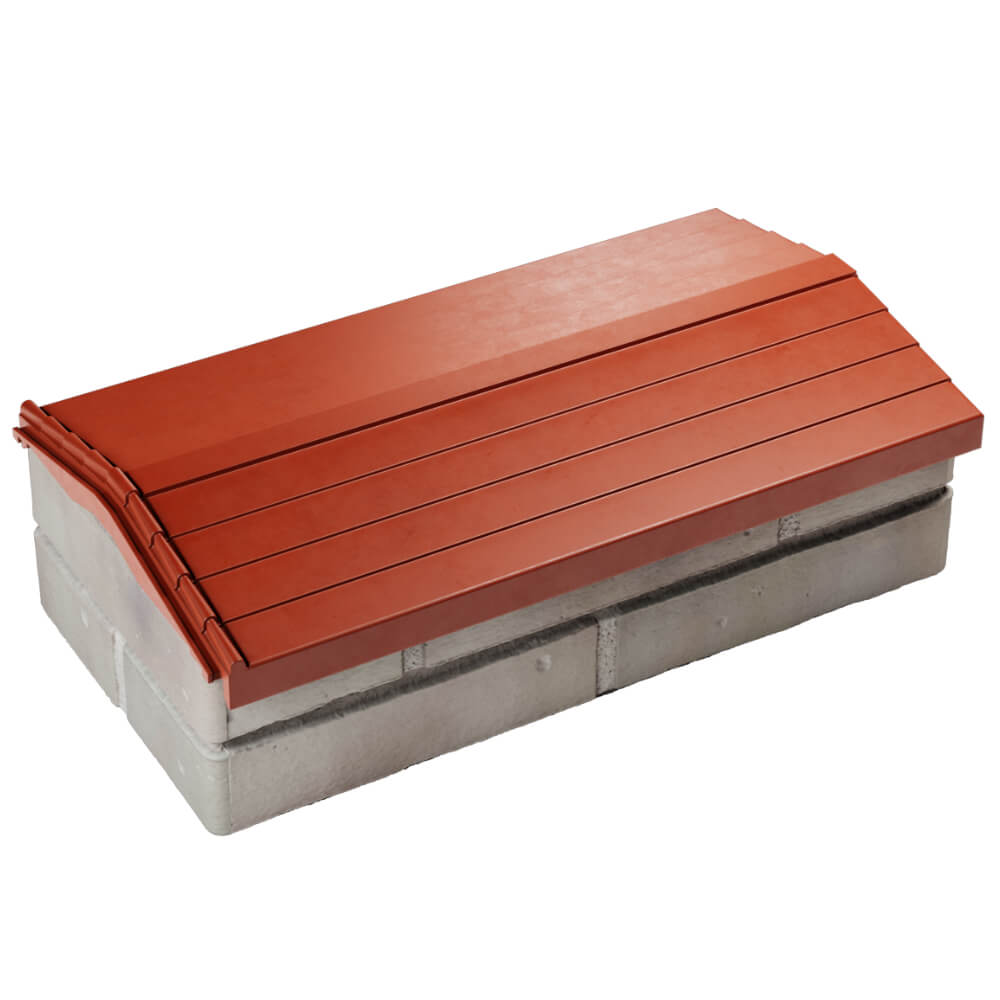 Парапет Zking Бона ХайТек Красный с посадкой на 1 кирпич (200/225/255мм) в Гатчине фото