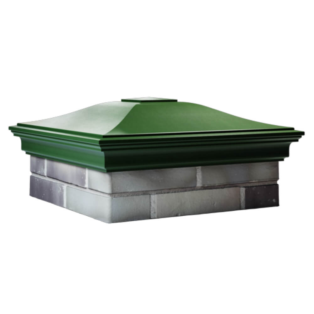 Колпак Zking Монблан Зеленый на столб 2х2 кирпича (515х515мм) в Гатчине фото